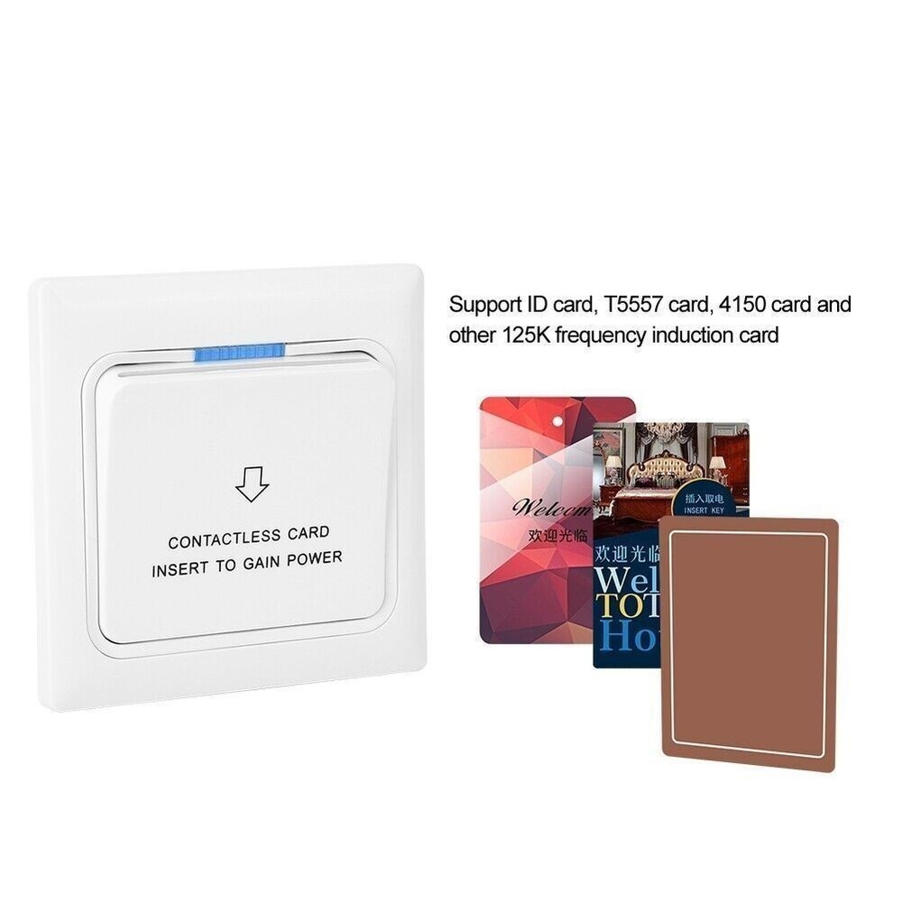 Power Key Card Sensor Electricity Recognition Switch Panel for Hotel Energy