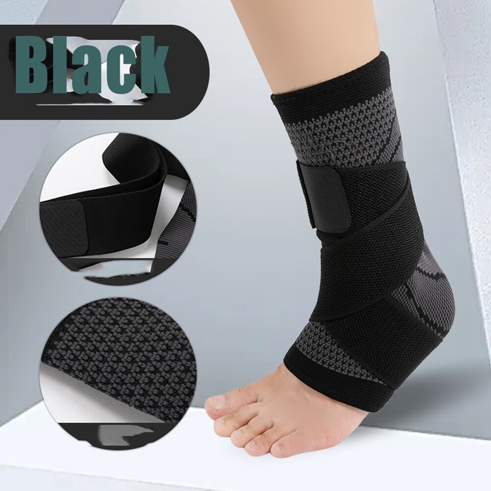 1-Pcs Adjustable Ankle Braces with Compression & Support-Suitable for Men Women