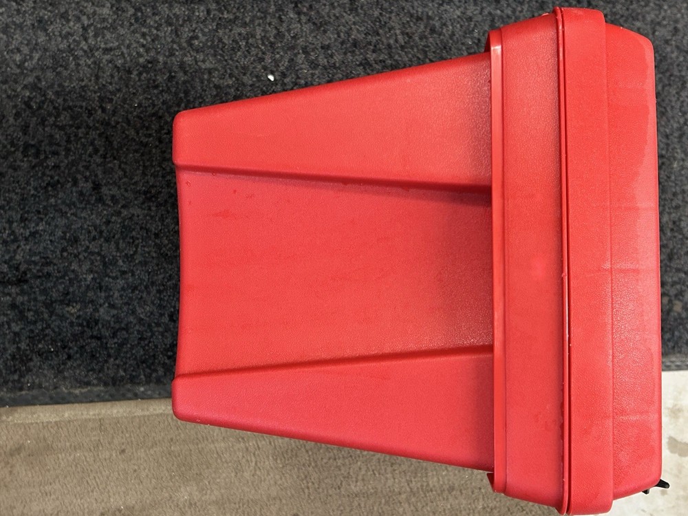 Vintage Zag Red Toolbox 19” X 10” X 8”