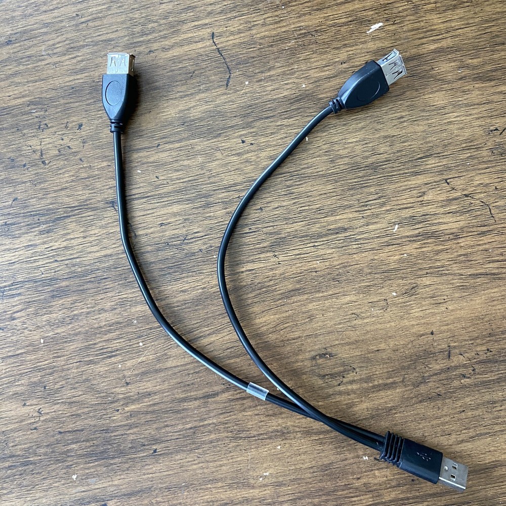 USB A splitter data cable for Tesla model 3 2017 2018 2019 model year power cord