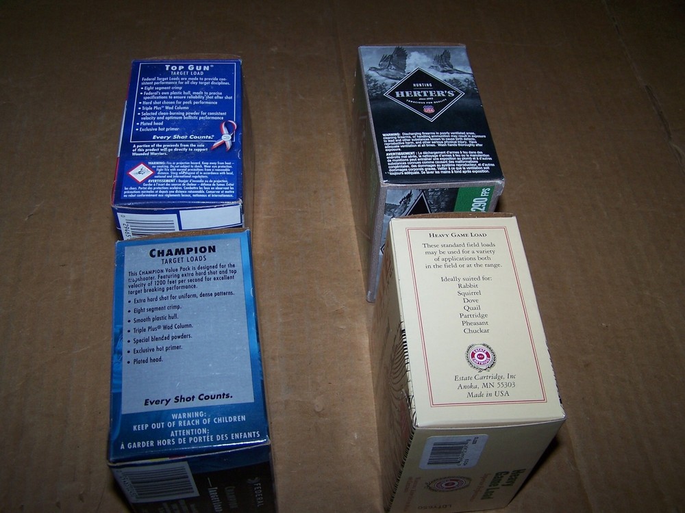 Shotshell box lot