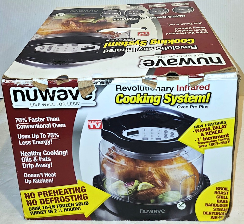 NuWave Pro Plus Oven - Digital temperature control 1500 WATTS conduction heat