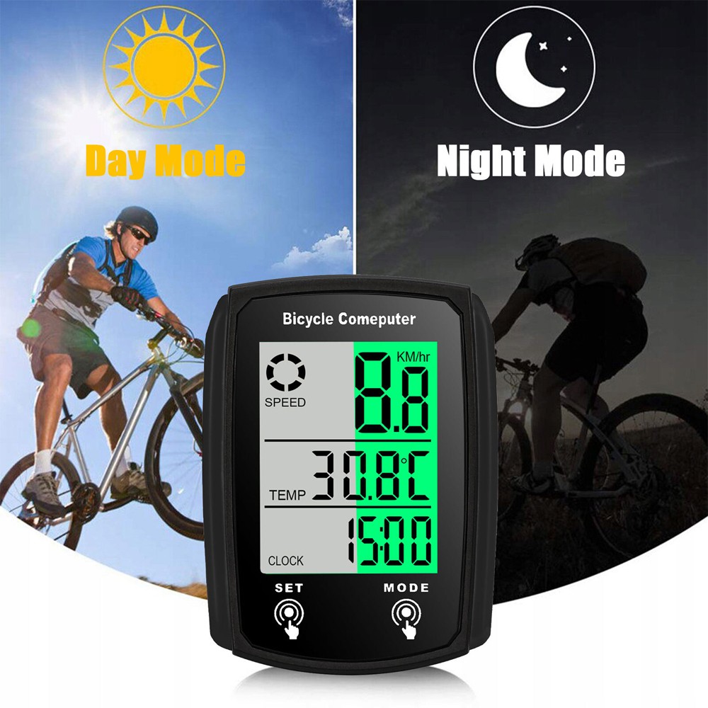 4PCS Bike Bicycle Speedometer Cycle Digital Odometer Computer Waterproof LCD