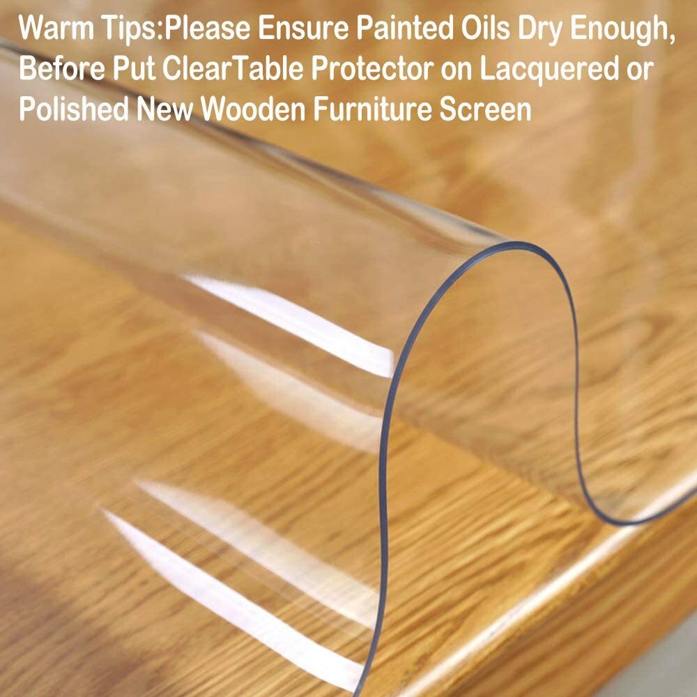 24" x 36" 1.5 mm Thick Clear PVC Table Cover Protector