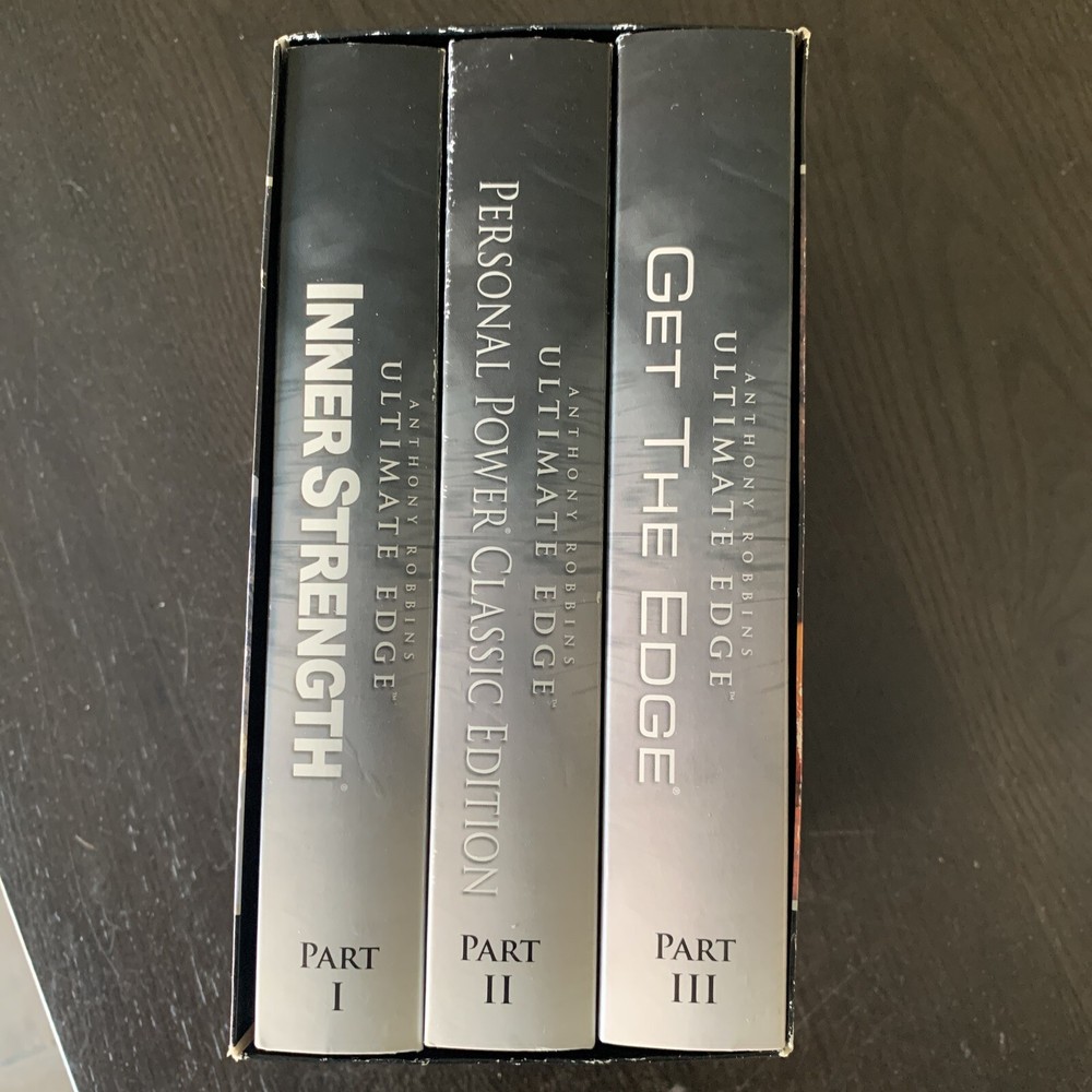 ANTHONY ROBBINS ULTIMATE EDGE 3 PART SYSTEM Audio CD/DVD Box Set MINT COMPLETE