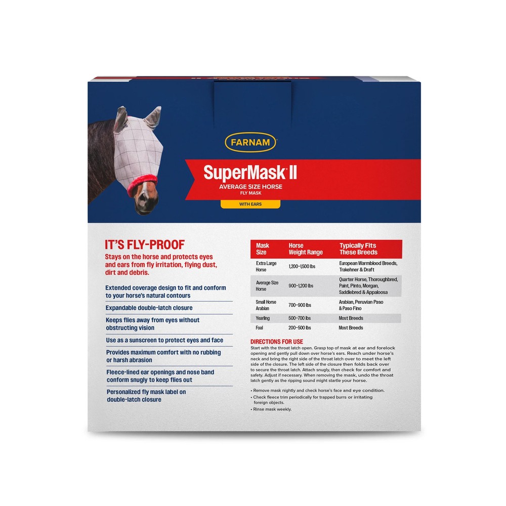 Horse Fly Mask with Ears