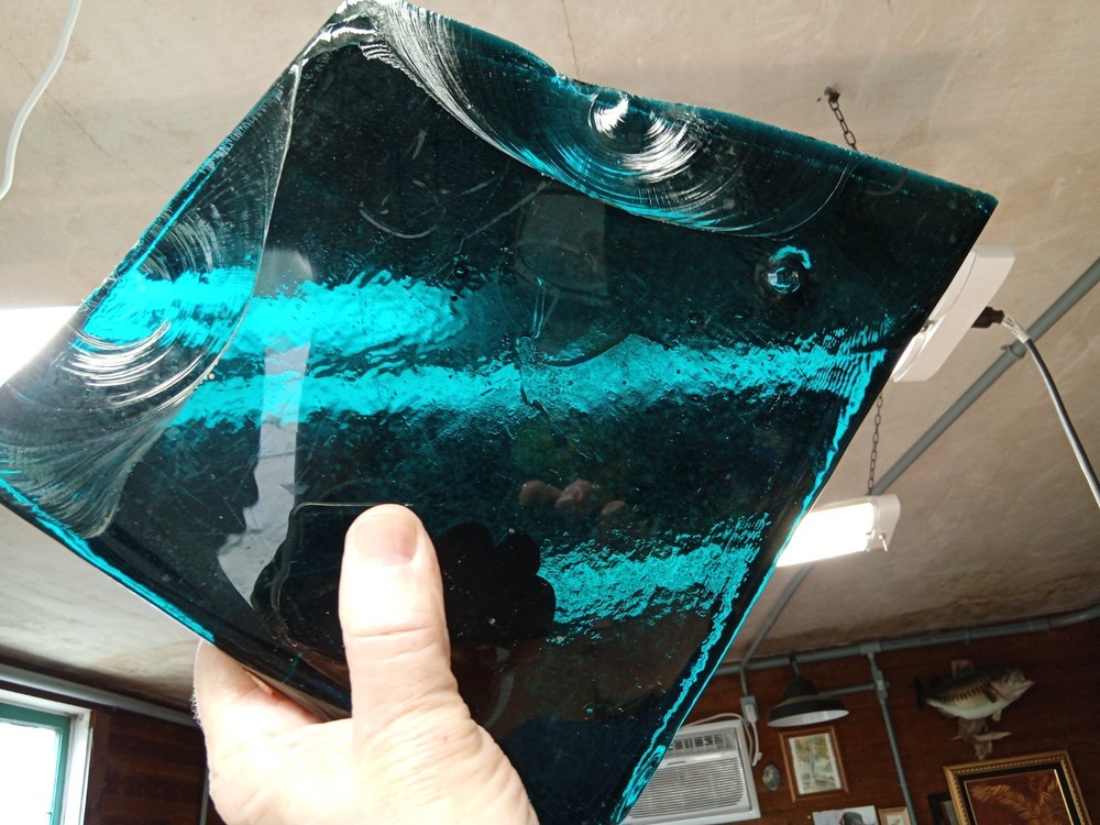 Blenko De Verre - One Blue/Green - Beautiful Color!
