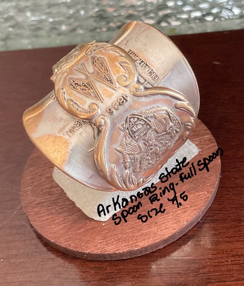 Spoon Ring Arkansas Souvenier State Ring