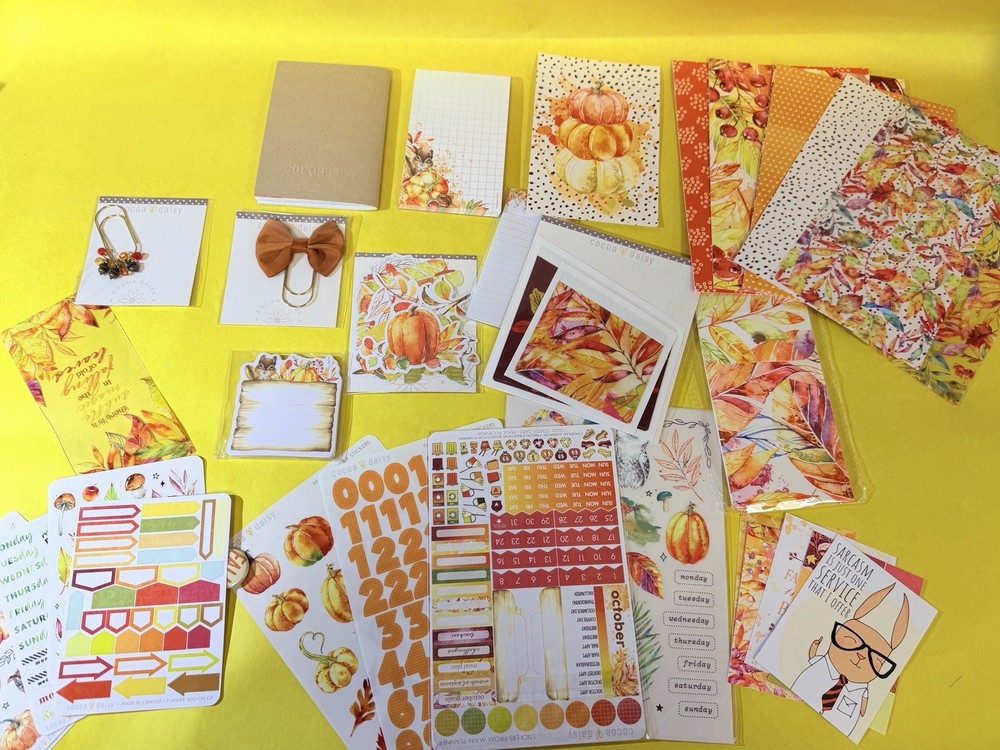 Cocoa Daisy Planner Scrapbooking Kit - Fall theme (Large)
