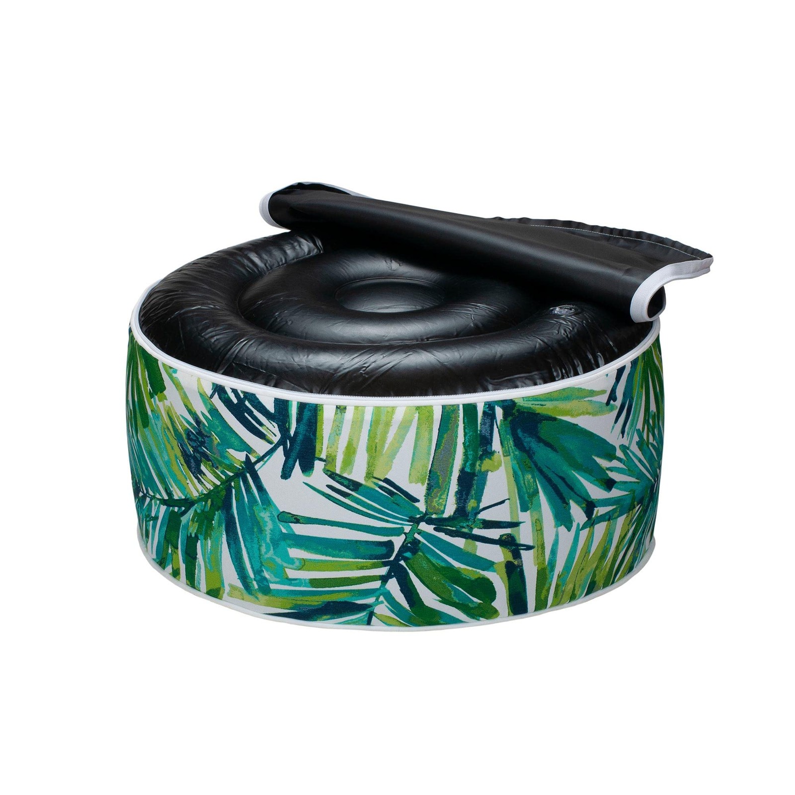 Inflatable Stool Ottoman Pouf D20 xH9, Outdoor Round Footrest Footstool with ...