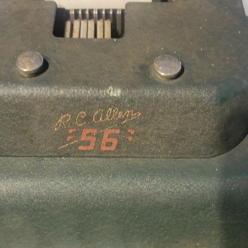 Vintage R.C. Allen Adding Machine Mechanical Calculator
