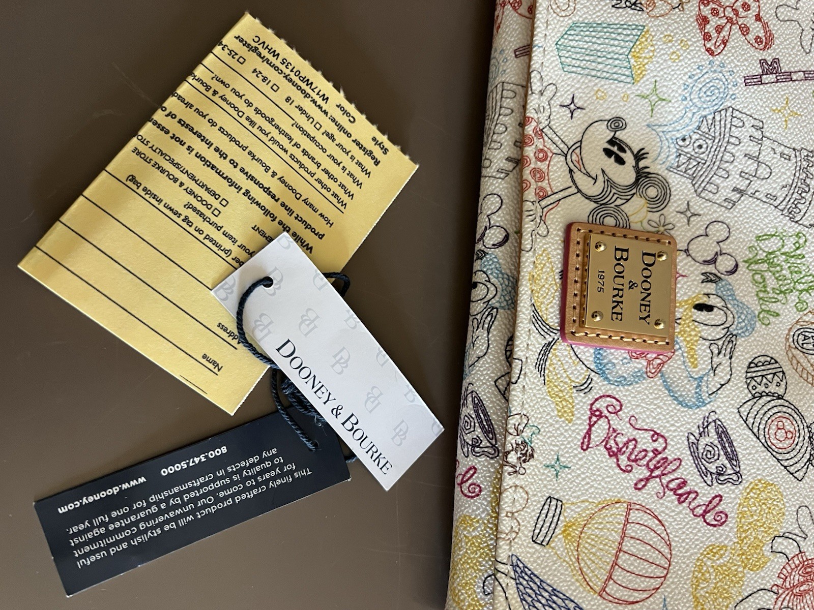 Disney Dooney & Bourke Walk in the Park Crossbody Wallet Handbag NEW