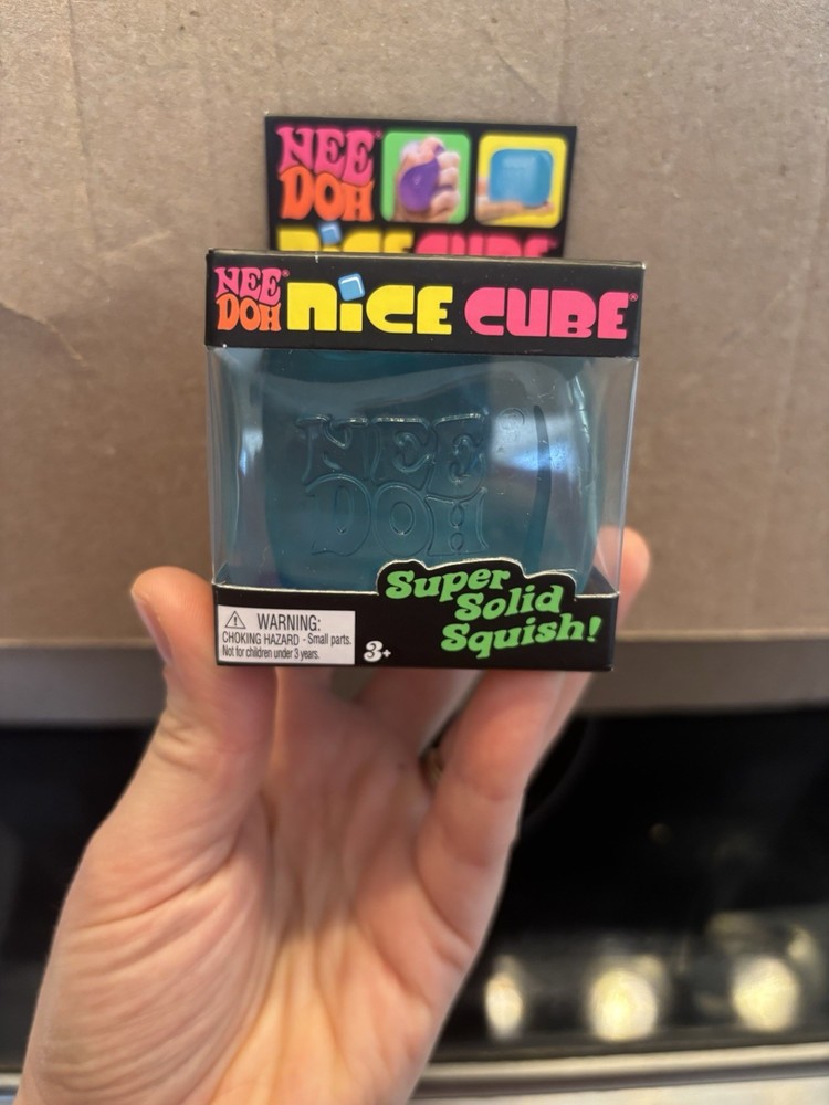 Needoh Nice Cube Blue New Fast Shipping