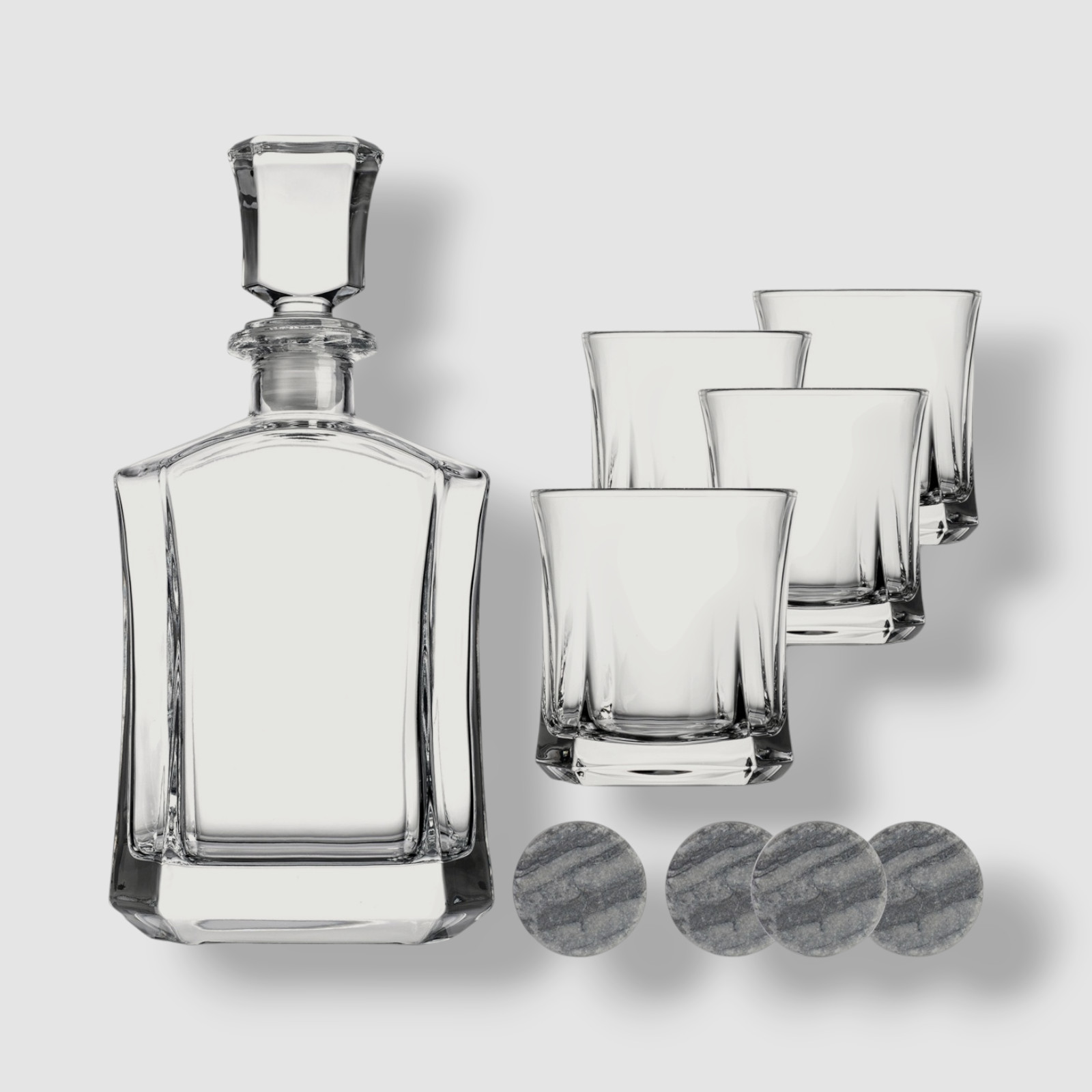 Godinger Clear Paola 5-Piece Whiskey Set
