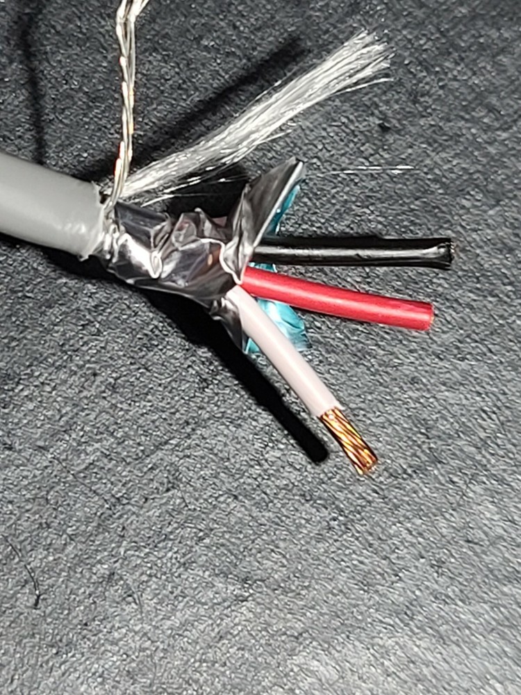 Belden Wire 5201FE 16/3C Shielded Audio/Security/Alarm Cable Riser Gray /50ft