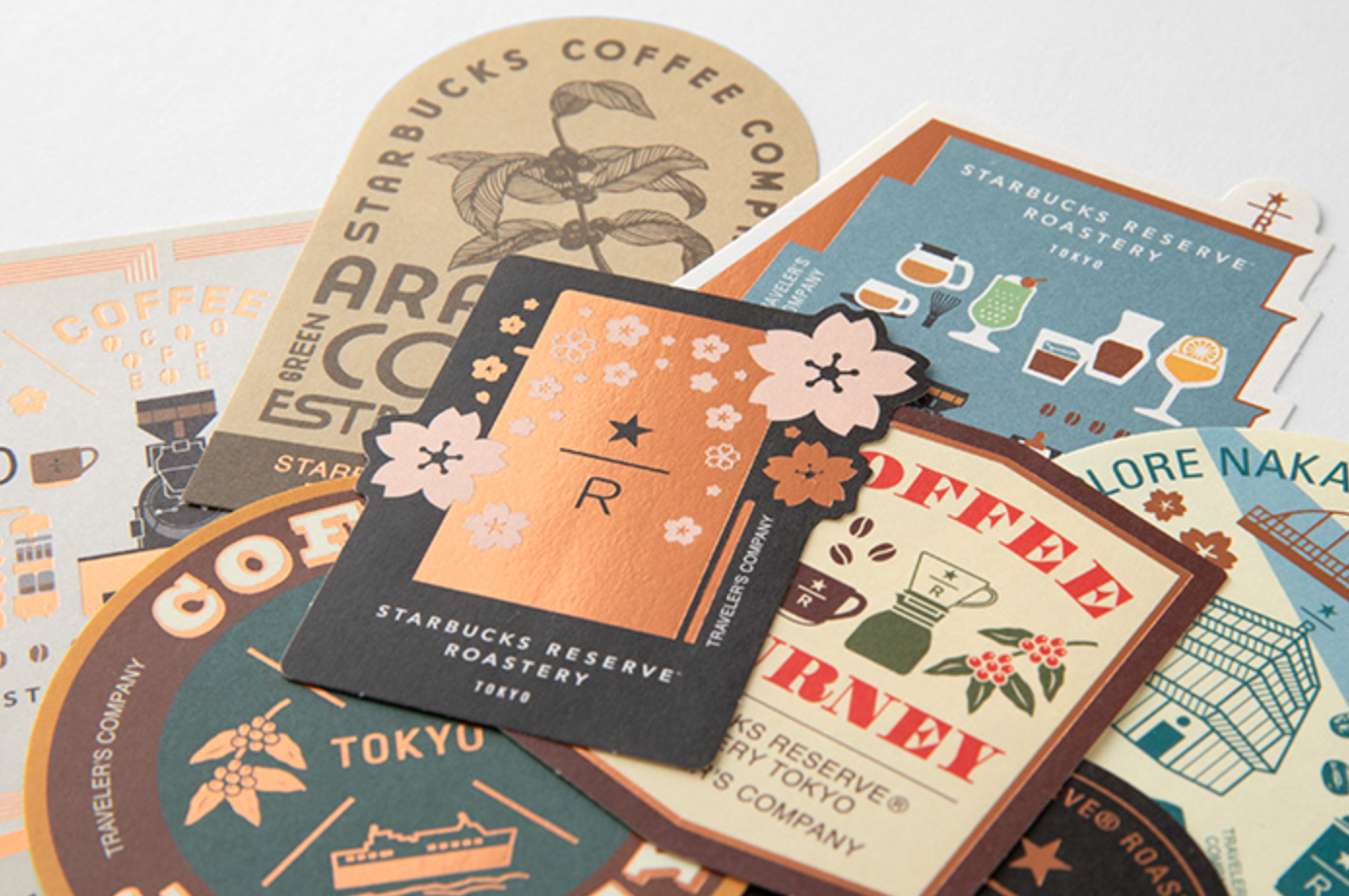 TRAVELER’S notebook for Starbucks Reserve Roastery Tokyo Stickers Set