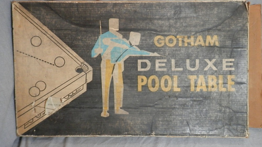 Vintage GPS Gotham Mini Table Top Pool Table With Box RARE