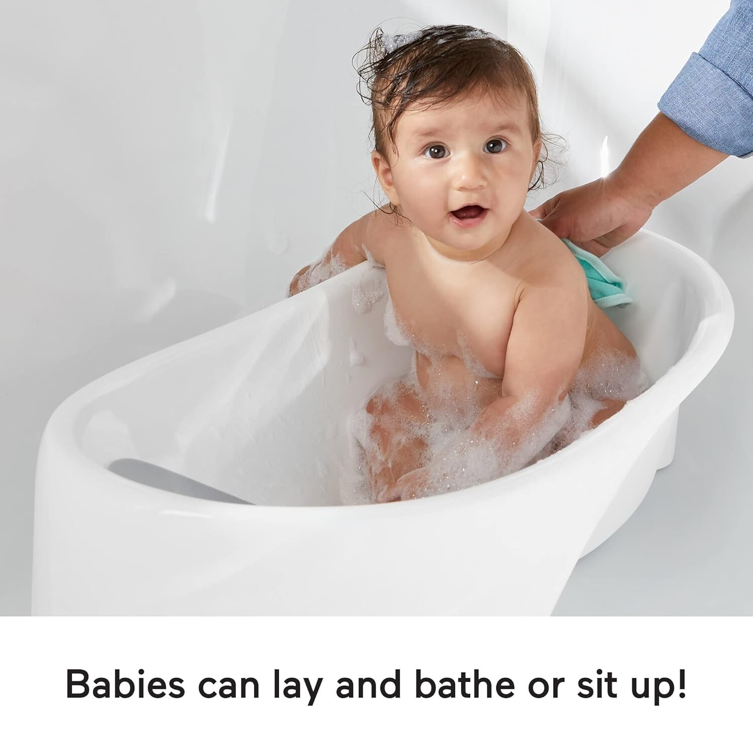 Fisher-Price Baby -Toddler Bath Simple Support Tub with Foam Head-Back rest NEW