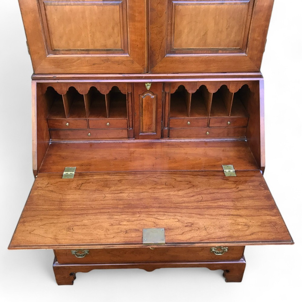 Wright Table Co. Cherry 2 part Secretary Desk