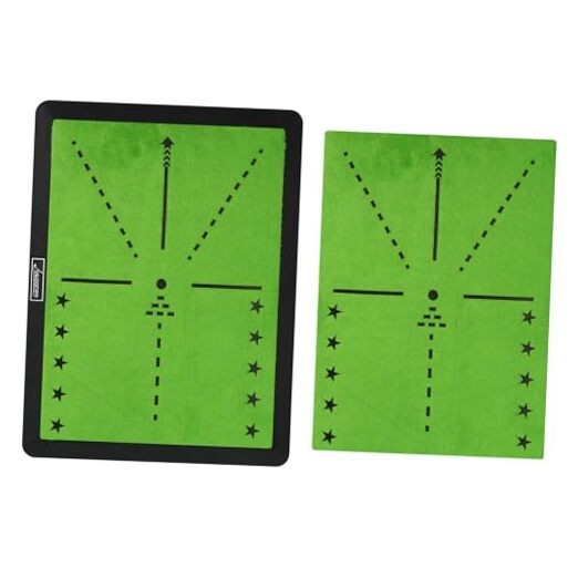Golf Hitting Mats for Swing Path Feedback Reusable Anti-Slip Rubber Backing