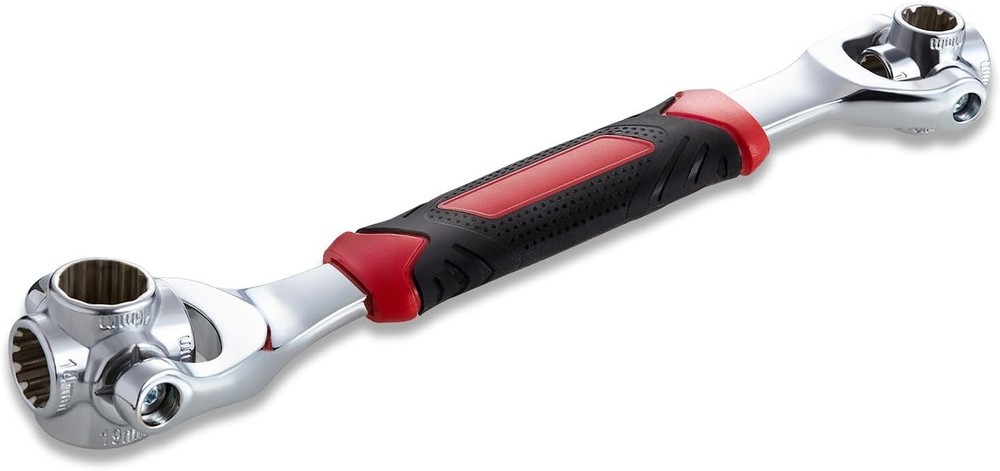 48-in-1 Socket Wrench, Flexible Multi Functional Dog Bone with Rubber Handle,...