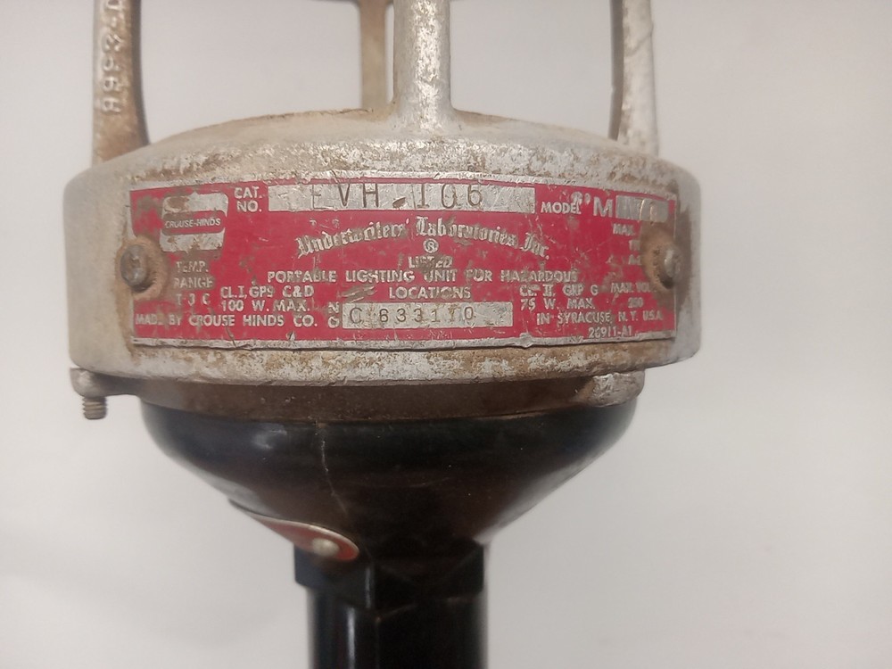 Crouse Hinds EVH106 Explosion Proof Hand Light Model 70