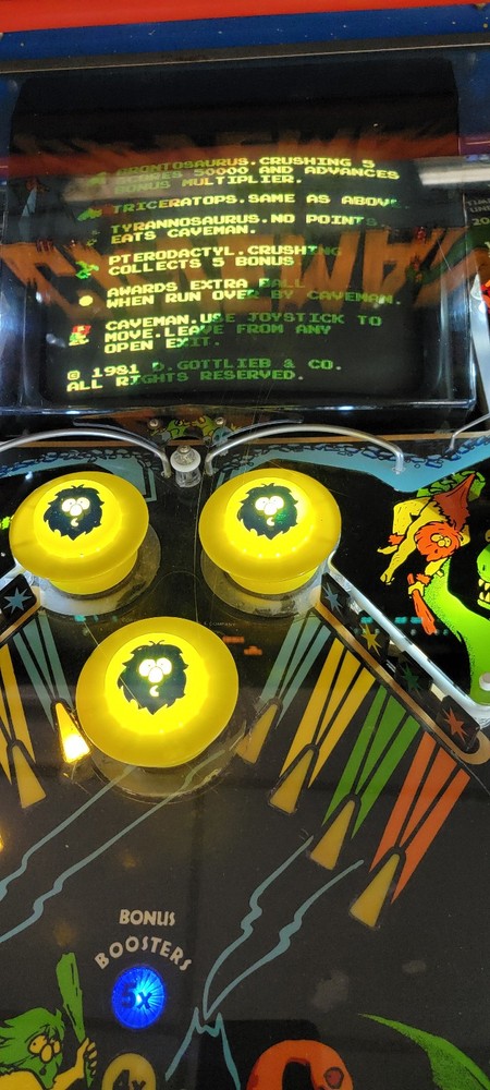 1982 Gottlieb Caveman Pinball Machine