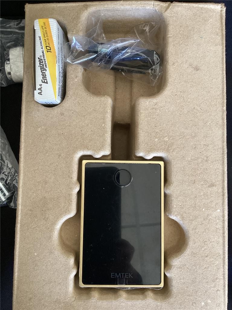 + Emtek EMPowered 2 Touch Key-Free, w/ Bluetooth-Wi-Fi & Deadbolt Satin Brass