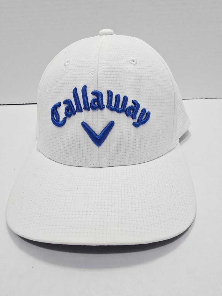 Callaway Hat Golf Running Snapback Cap Hat White Odyssey Adjustable One Size