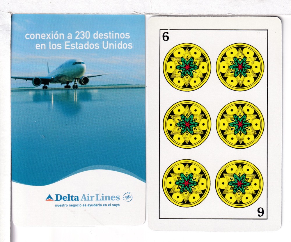 Single Airline Playing Card "Delta Airlines, DAL320B" Chan/Mertens #, Span Suits