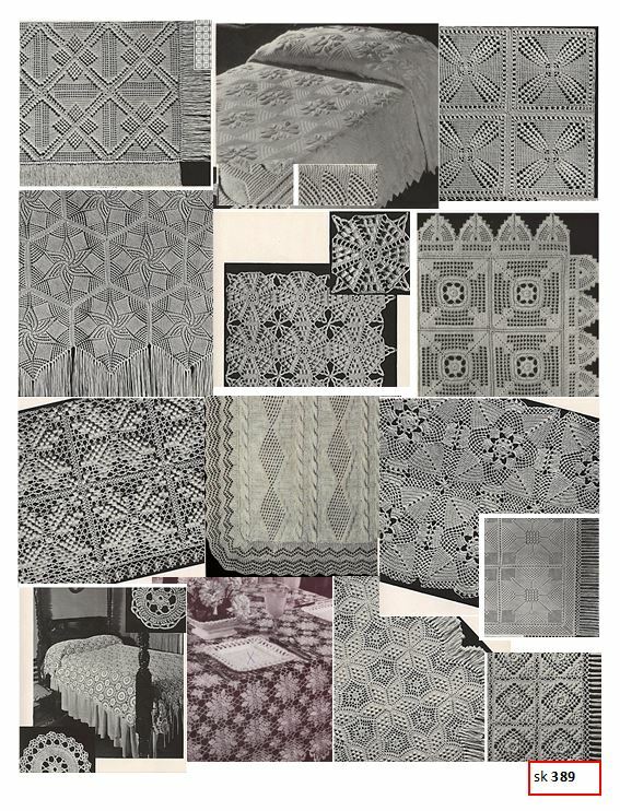 Vintage Patterns Bedspreads,Tablecloths Doilies 45 pattern choices same day mail