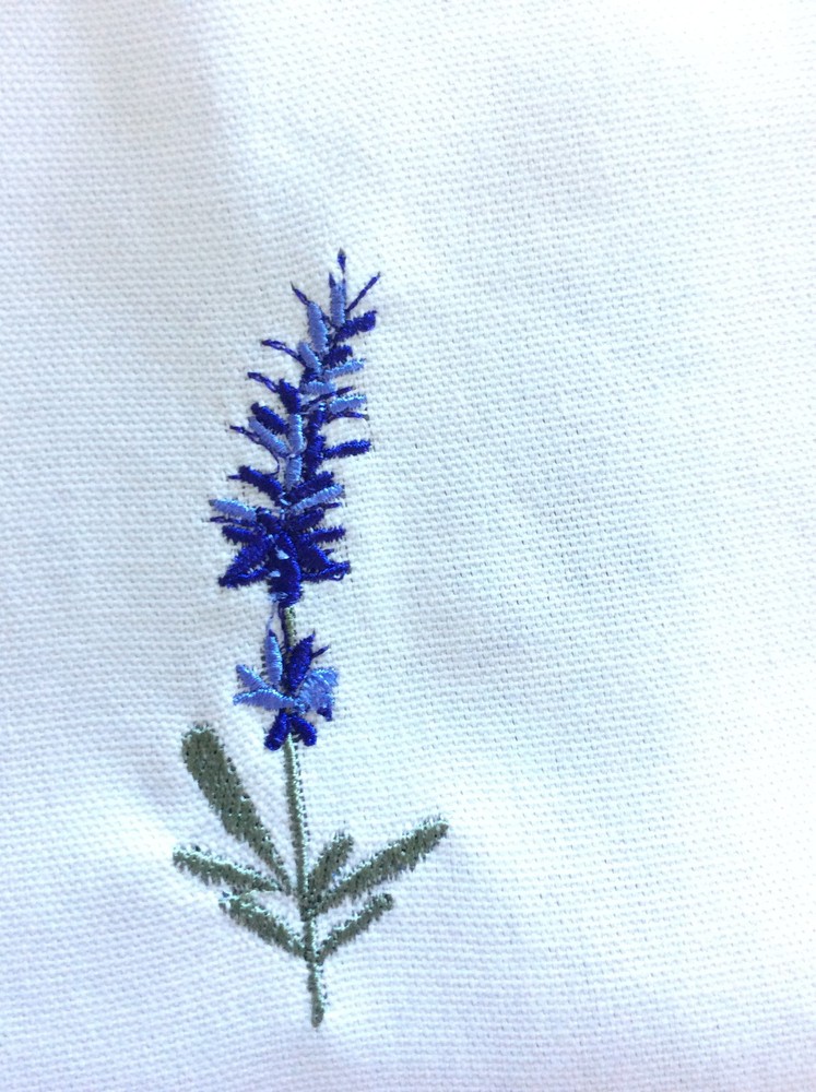 Scrapbook Kit Embroidered Lavender Fabric Junk Journal Handmade Thread Stitched