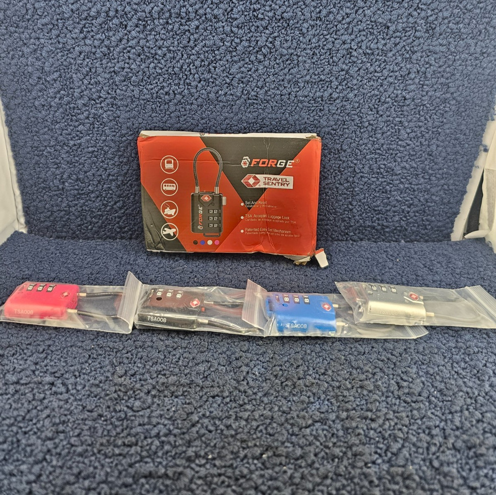 Forge Cable Luggage Lock Re-Settable Combination Alloy Body