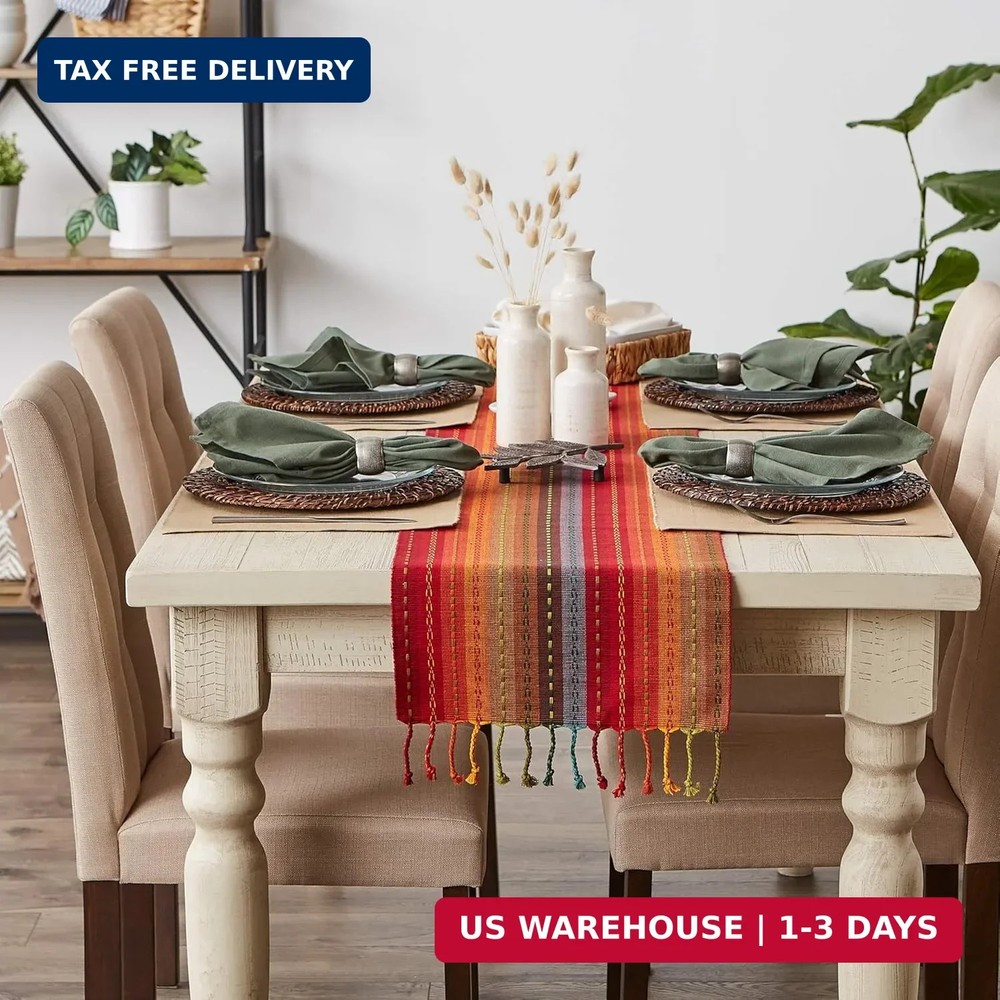 DII Southwest Collection Tabletop, Table Runner, Spice, "table runner, 14x72"""