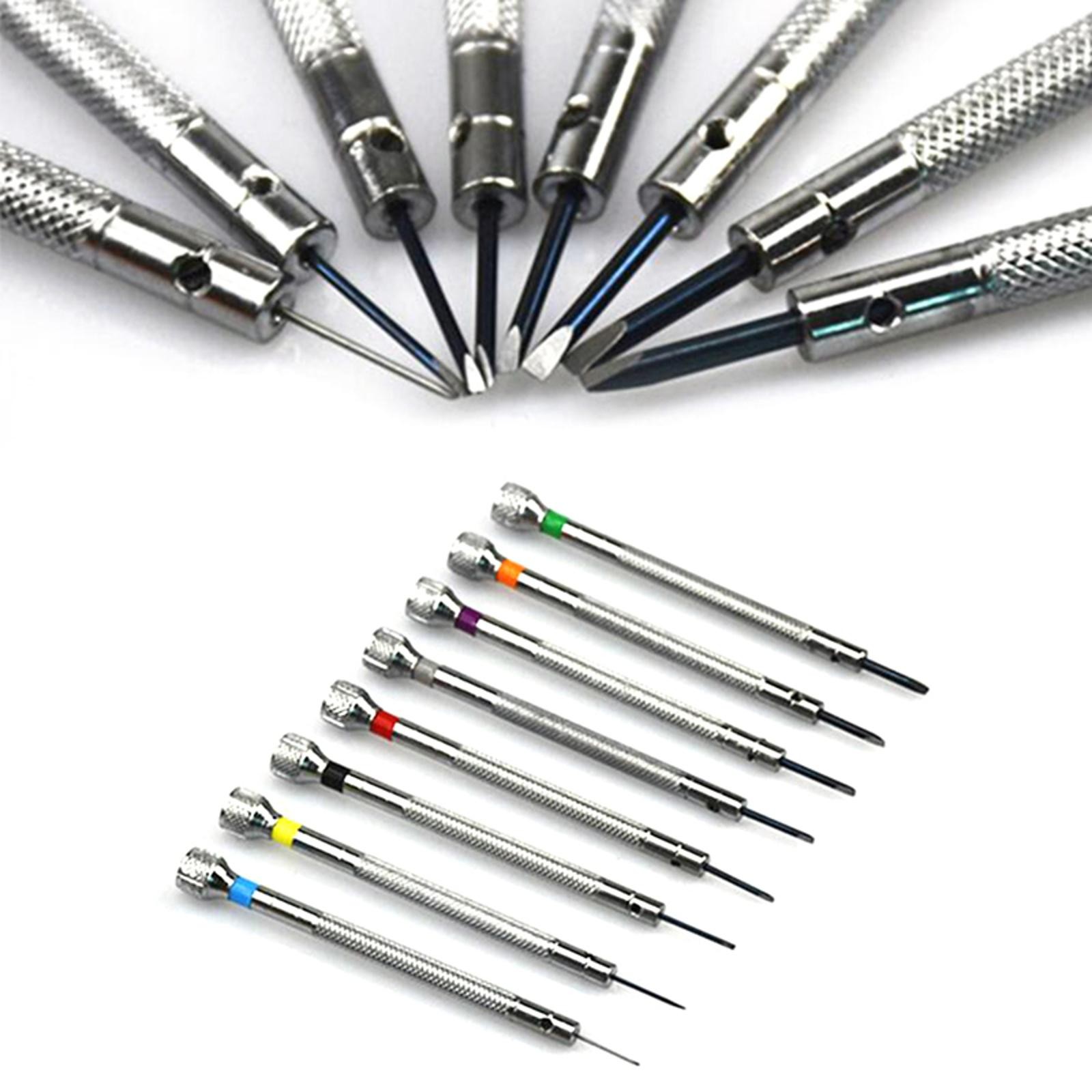 13Pack Metal 0.6-2.0mm 90mm Long Screwdrivers Repair Tools For Watchmakers Watch