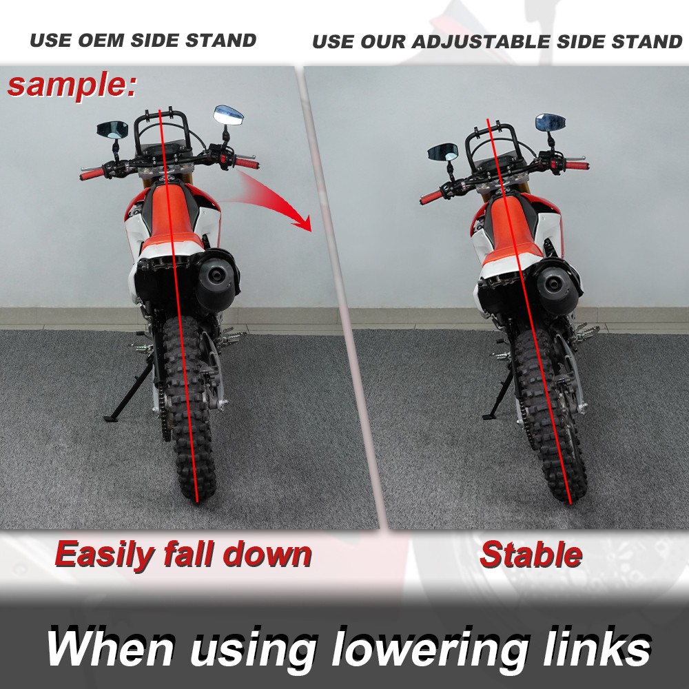 Adjustable Kick Stand Bracket Fit For Honda CBR650R 2019-2024 CB650R 2019-2025