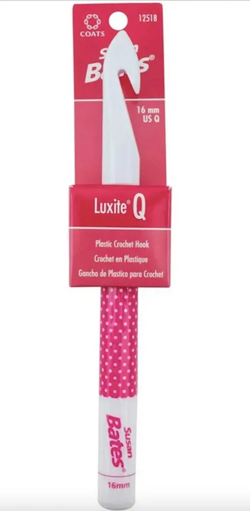 SUSAN BATES  US 16 CROCHET HOOK - LUXITE Q