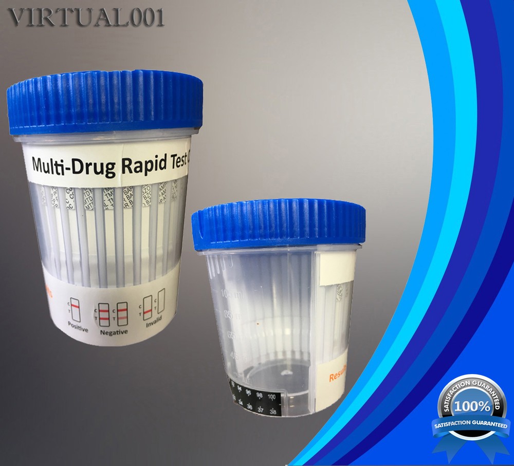 (25 Pack) 16 Panel Multi-Drug Urine Testing Cup