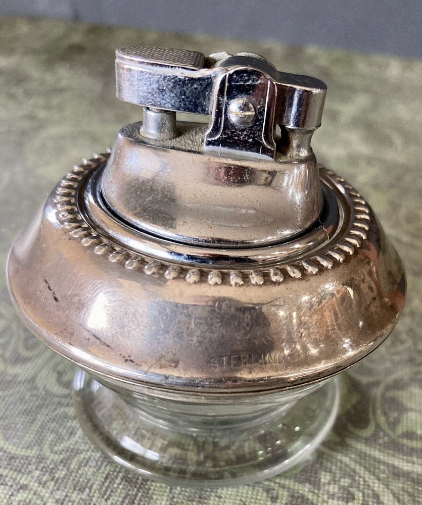 Wallace Sterling & Glass Lighter