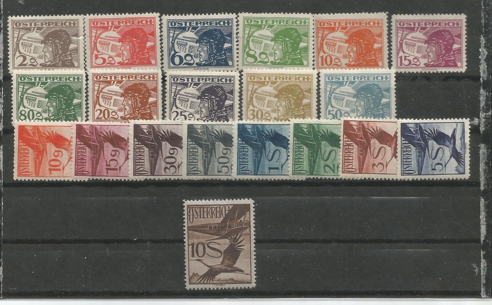 AUSTRIA  AIRS SCOTT # C12-C31 FULL SET  MNH