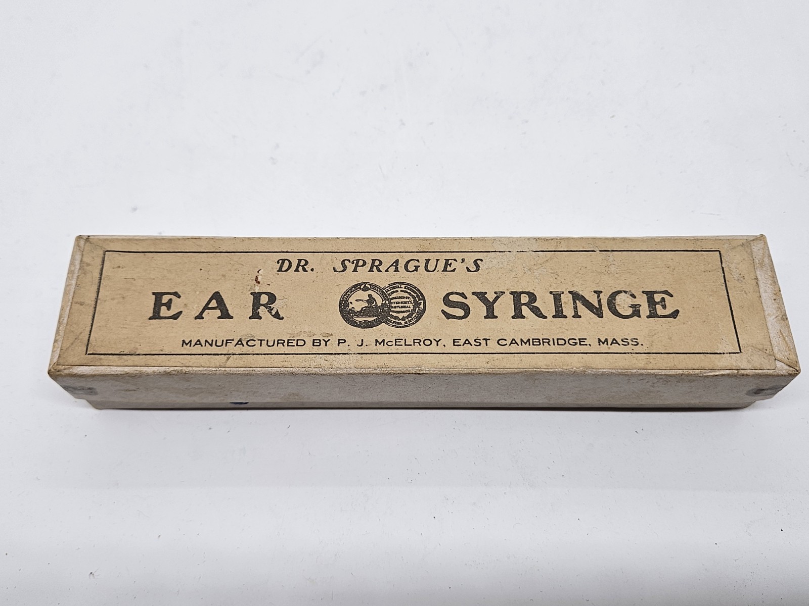 1800's Victorian DR. SPRAGUE'S SYRINGE Hand Blown Glass - P.J. McElroy Cambridge