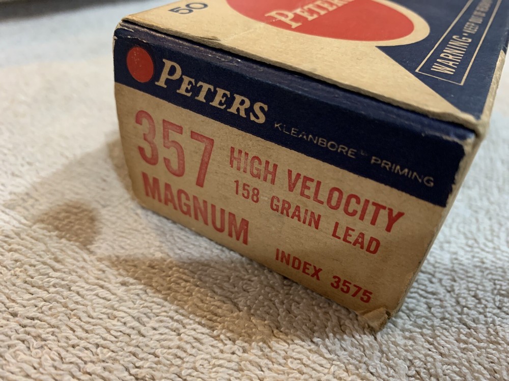 Vintage Peters Shell Box 357 Magnum Empty