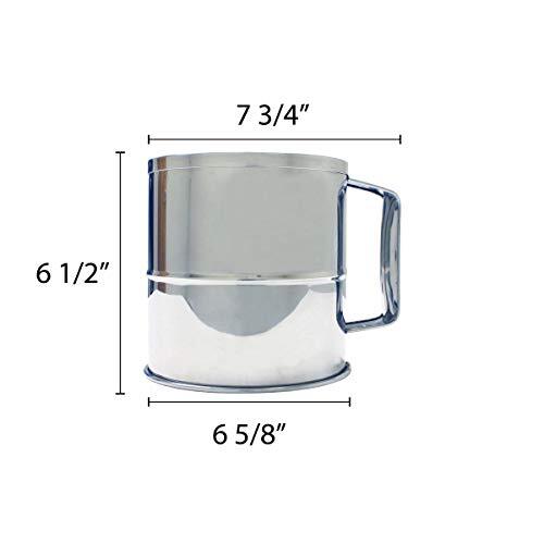 8 Cup Flour Sifter Silver