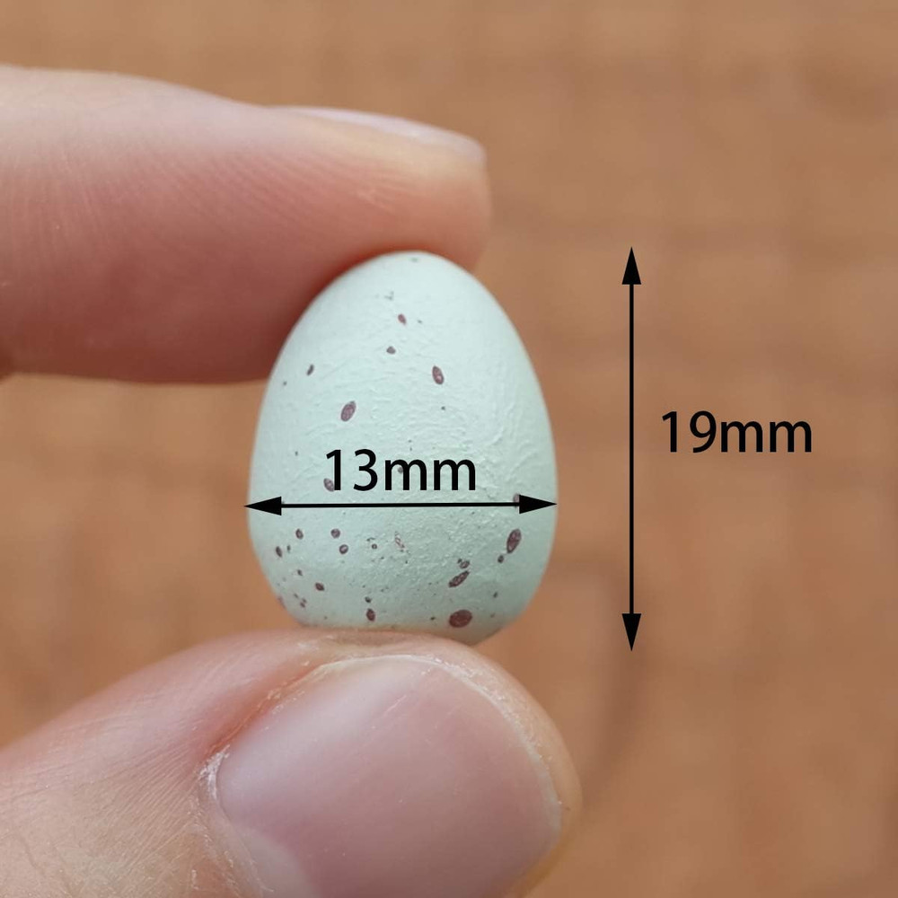 8 Pcs Solid Canary Plastic Eggs Hatching Eggs Trick the Birds to Stop Laying Egg