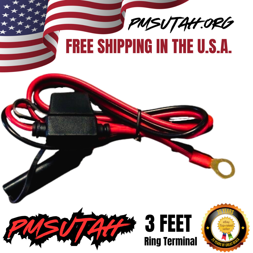 Motorcycle Battery Charger Cord Plug For Tender Cable Quick Connect Extra Long