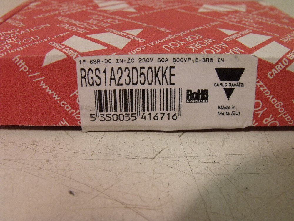 NIB Carlo Gavazzi RGS1A23D50KKE Solid State Relay