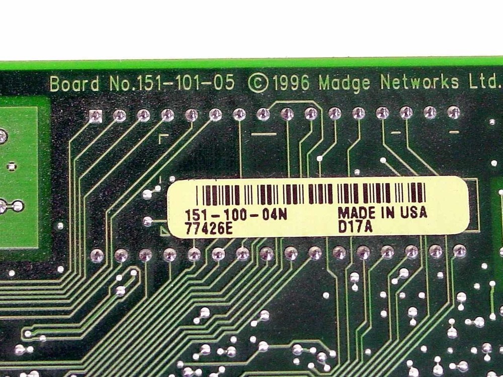 Madge 151-100-04N Smart 16/4 PCI Ringnode Token Ring Adapter Network Card