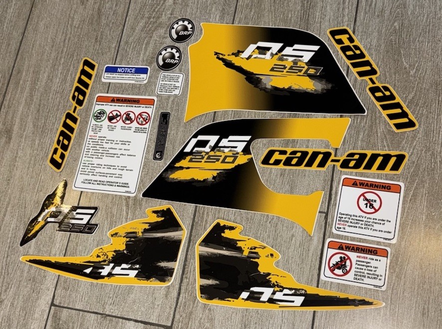 Can Am DS 250 - Full Graphics Decals Kit 🚀