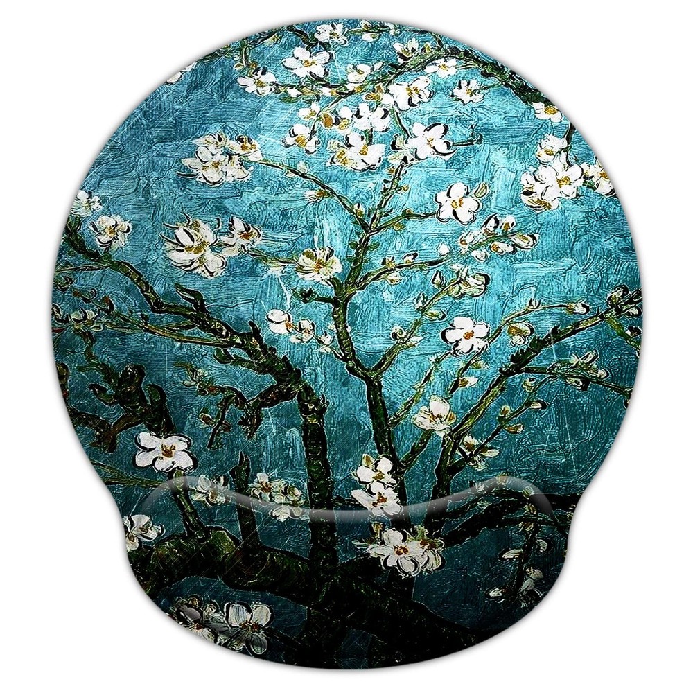 Mouse Pads for Computers Van Gogh Ergonomic Memory Foam Nonslip Wrist Support...