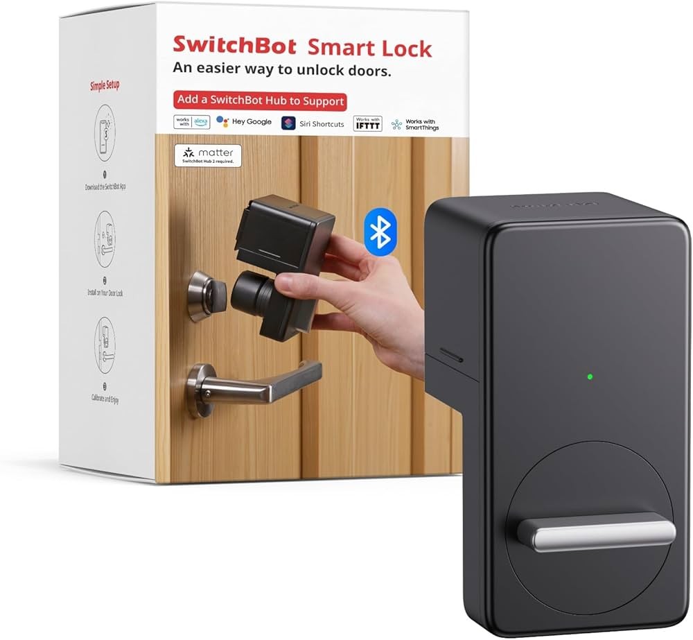 SwitchBot Wi-Fi Smart Lock with Keypad, Touch - NEW